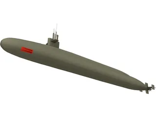 USS Ohio 3D Model