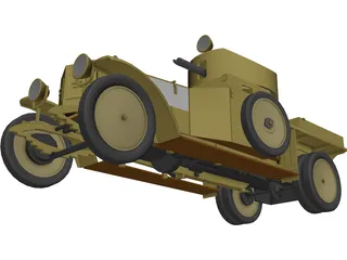 Rolls Royce Mk I (1941) 3D Model