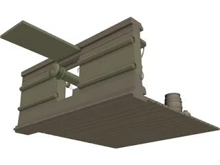 British Naval Cannon (12 lb) 3D Model