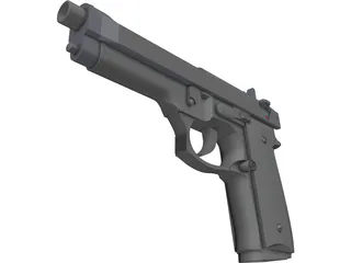 Beretta M9FS 3D Model