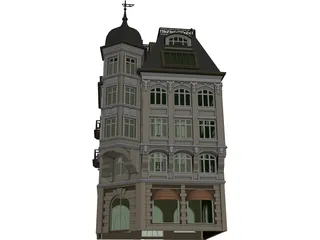 Bank Victorian 3D Model