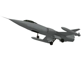 Lockheed F-104 Starfighter 3D Model