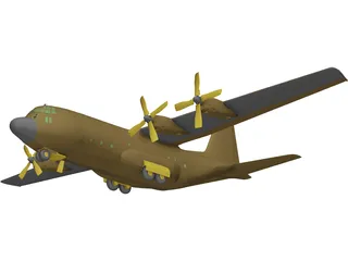 Lockheed C-130 Hercules 3D Model