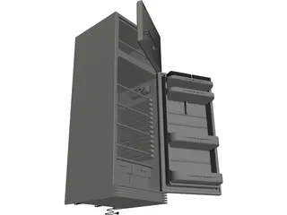 Refrigerator 3D Model