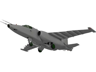 Sukhoi Su-25 Frogfoot 3D Model