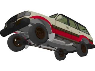 Toyota Land Cruiser (1980) 3D Model