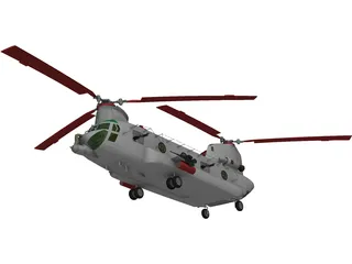 Boeing ACH-47 Chinook 3D Model