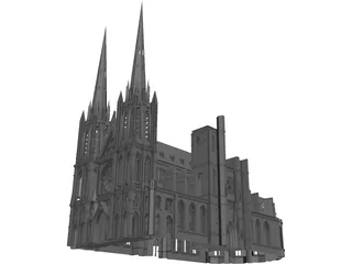 Cathedral Clermont 3D Model