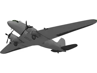 Douglas DC-3 3D Model