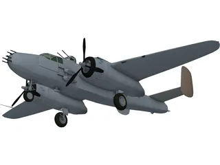 North American B-25J Mitchell 3D Model