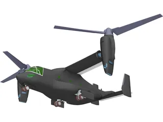 Bell-Boeing V-22 Osprey 3D Model