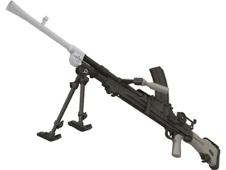 303 Bren MK1 Machinegun 3D Model