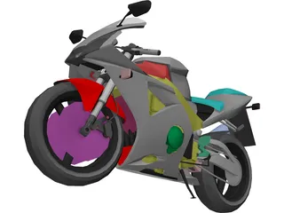 Honda CBR 959RR 3D Model