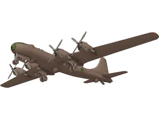 Boeing B-29 Superfortress 3D Model