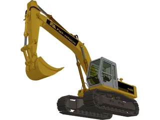 Excavator Fiat Hitachi FH200 3D Model