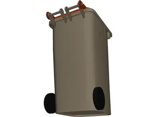 Garbage Can 3D Model