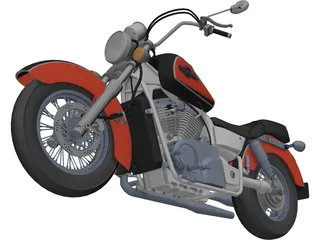 Honda Shadow UT 1100 Ace 3D Model