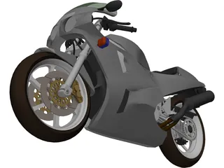 Honda VFR750RRC30 3D Model