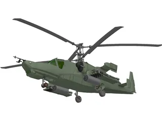 Kamov Ka-50 Hokum 3D Model