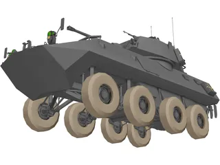 Lav 25 Piranha 3D Model