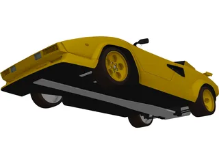 Lamborghini Countach (1978) 3D Model