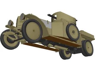 Rolls Royce Mk I (1925) 3D Model