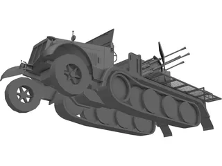 SDKFZ 7/1 3D Model