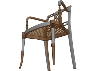 Chair Sheraton Elbow 3D Model