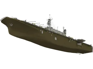 USS Tarawa LHA1 3D Model