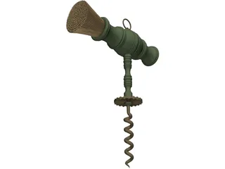 Victorian Corkscrew 3D Model