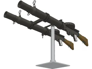 Lewis Mark I (.303 in) 3D Model