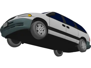 Plymouth Grand Voyager (1996) 3D Model