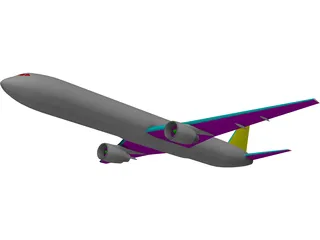 Boeing 767-300 3D Model