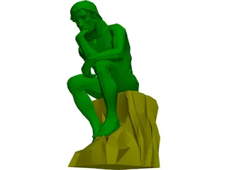 Thinker 3D Model