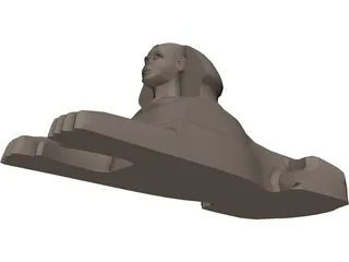 Egyptian Sphinx 3D Model
