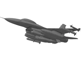 F-16C Falcon 3D Model