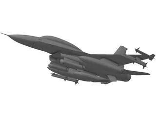 F-16D 3D Model