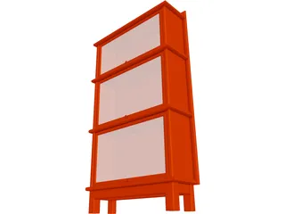 Bookcase 3D Model