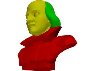 William Shakespeare 3D Model