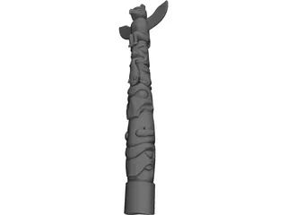 Totem Pole 3D Model