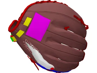 Baseball Glove 3D Model