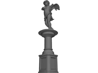 Cupid Statue 3D Model