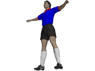 Soccer Player 3D Model