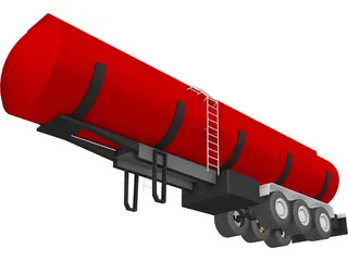 Tank Trailer 3D Model