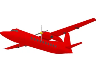 Fairchild Hiller FH-227 3D Model