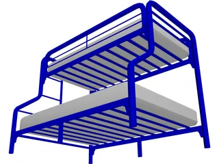 Bed Bunk 3D Model