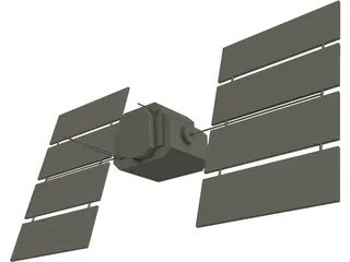 GPS Satellite 3D Model