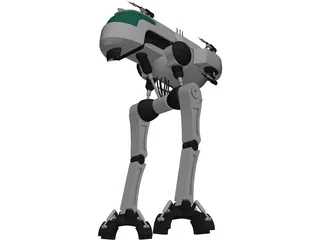 Robot Walker 3D Model