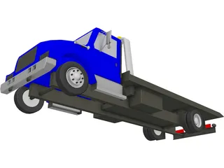 Wrecker Flatbed 3D Model