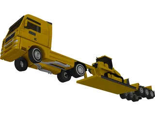 Euro Lowboy 3D Model